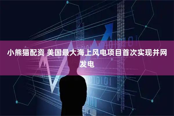 小熊猫配资 美国最大海上风电项目首次实现并网发电