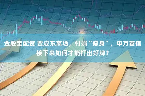 金股宝配资 贾成东离场，付娟“瘦身”，申万菱信接下来如何才能打出好牌？
