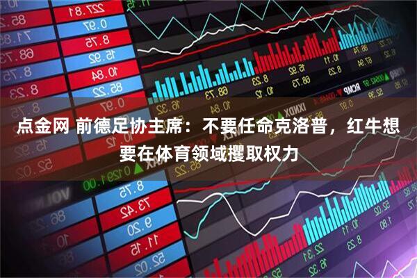 点金网 前德足协主席:不要任命克洛普,红牛想要在体育领域攫取权力